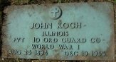 John Koch tombstone